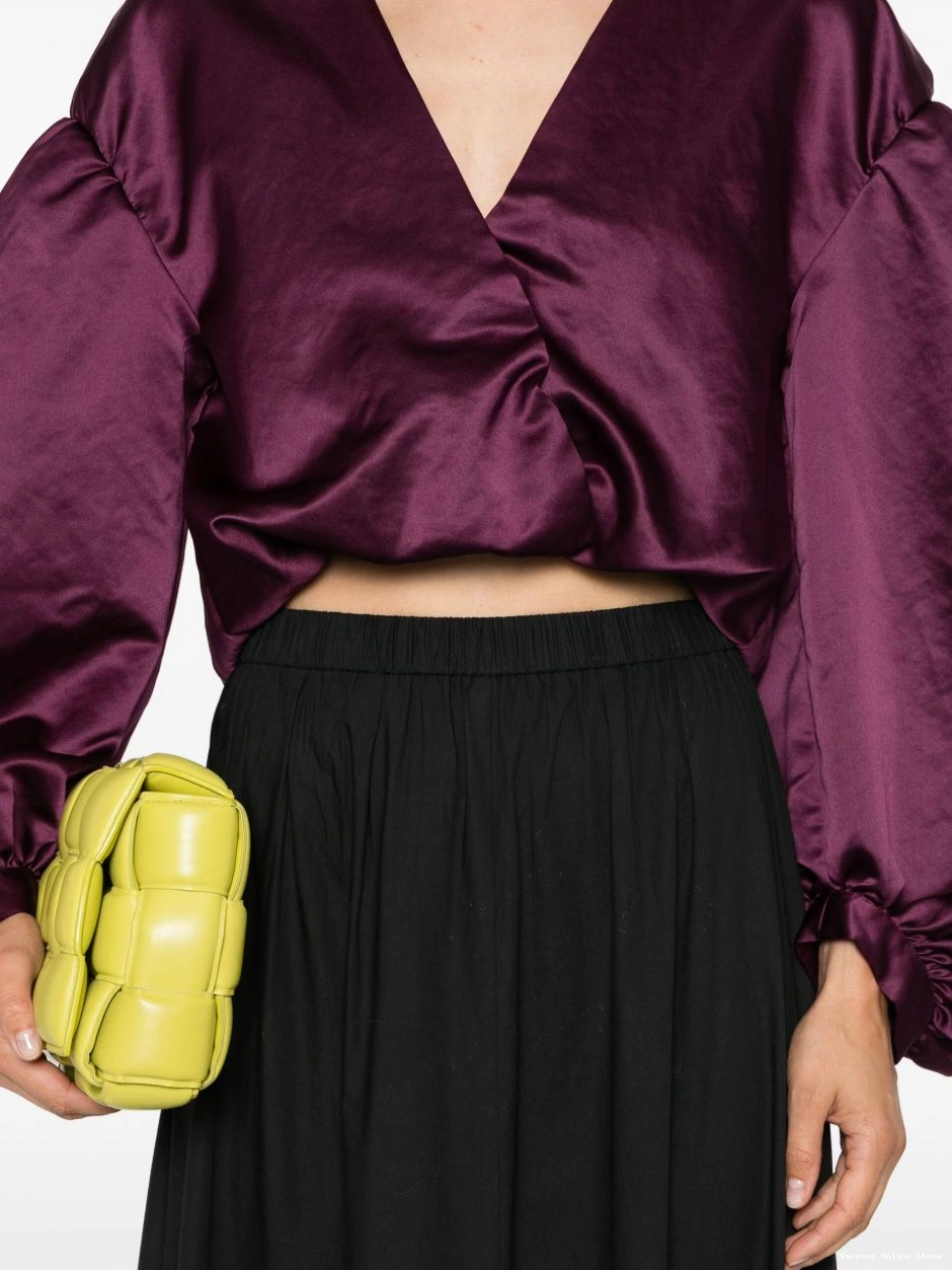 Affordable cropped blouse Versace Women V-neck 0505